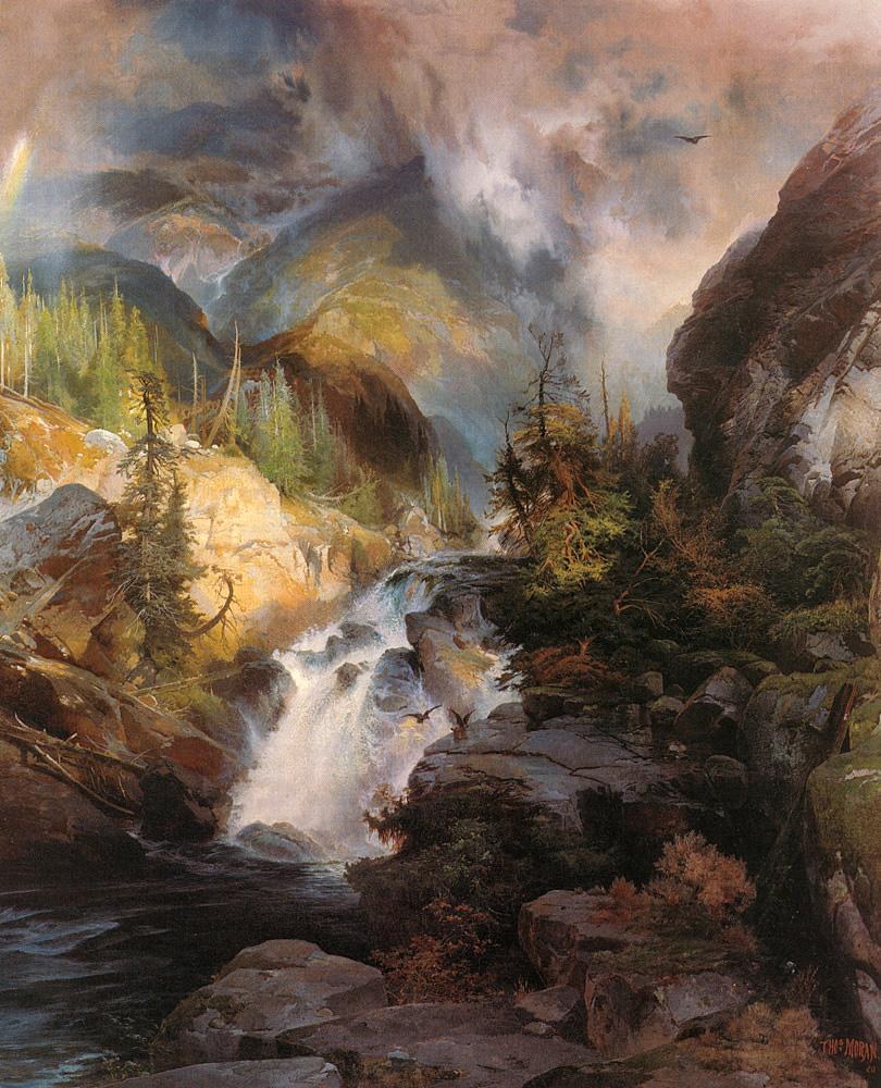Thomas Moran Children of the Mountain